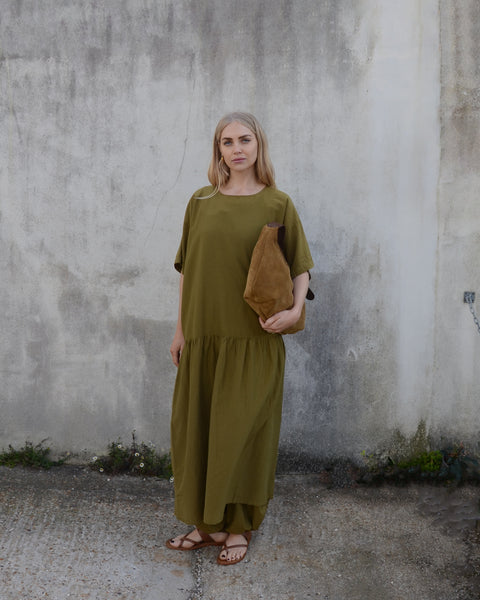 Black Crane Loose Silk Mix Dress Woven Store Black Crane Loose Silk Mix Dress Woven Store
