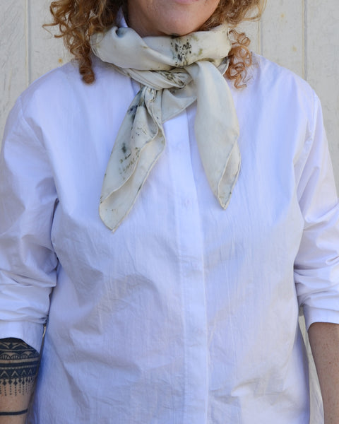 Botanical Dye Silk Twill Scarf | Emma Chow