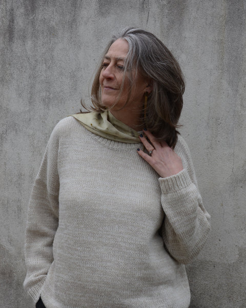 Botanical Dye Small Triangle Silk Neck Tie | Emma Chow