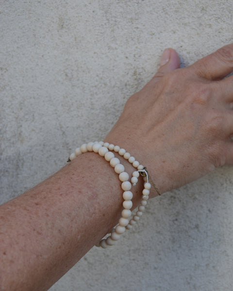 Cream Fossil Bracelet Set
