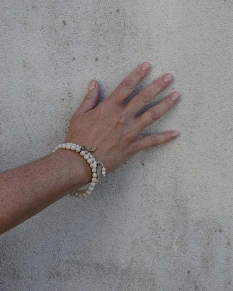 Cream Fossil Bracelet Set