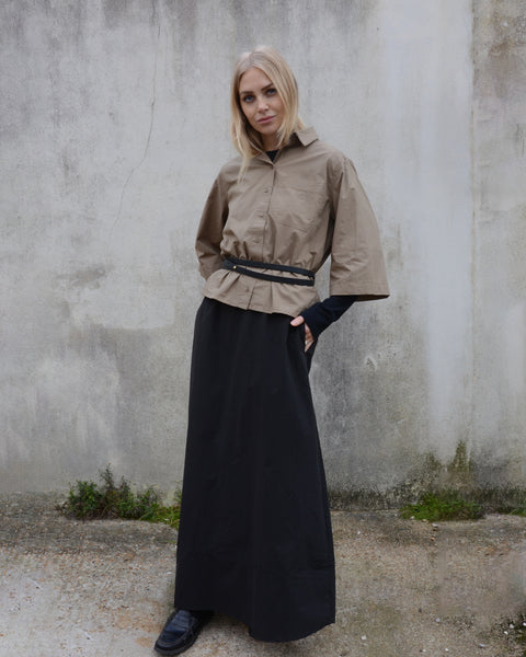 AJ117 Khaki Organic Cotton Utility Shirt