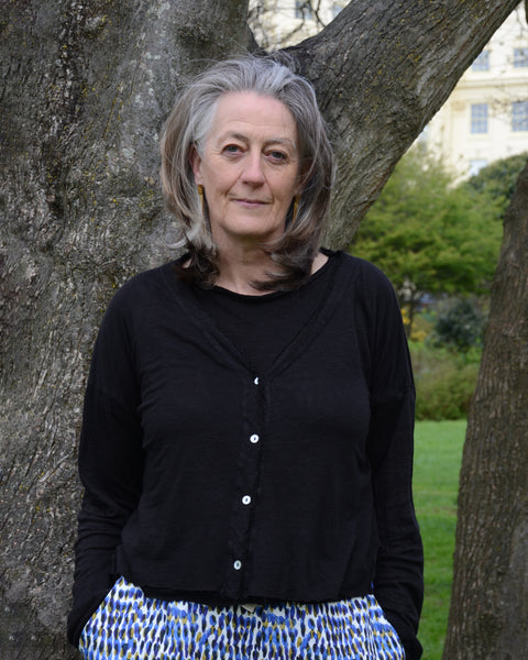 Crossley Linen Jersey Cardigan | Black