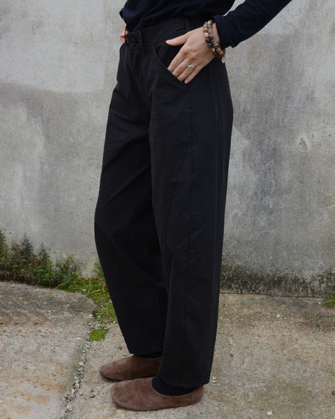 Crossley Twist Seam Trousers | Black