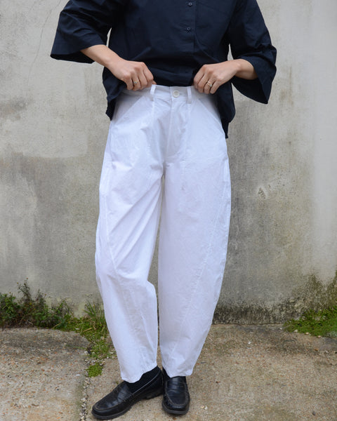 Crossley Twist Seam Trousers | White