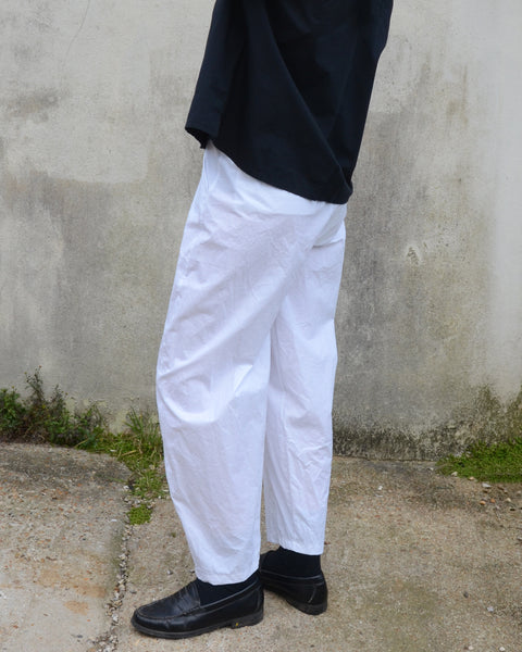 Crossley Twist Seam Trousers | White