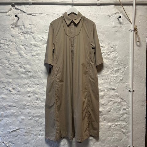 Project AJ117 Khaki Organic Cotton Shirt Dress