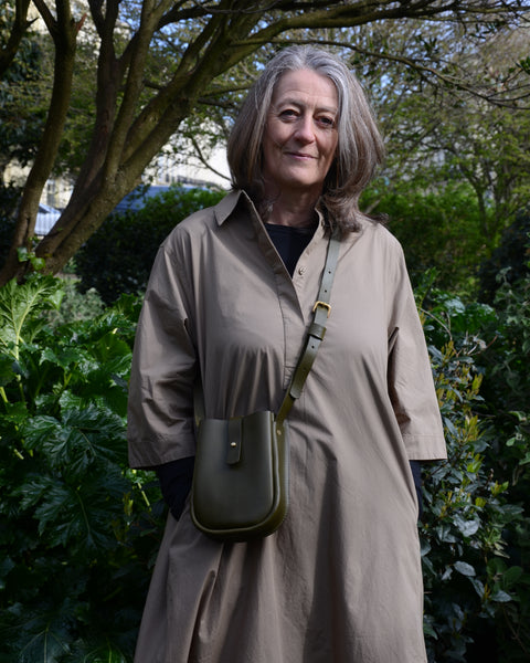 AJ117 Khaki Organic Cotton Dress