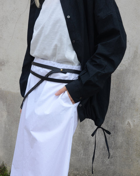 Crossley Cotton Long Skirt | White