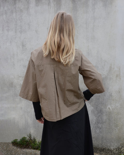 AJ117 Khaki Organic Cotton Utility Shirt