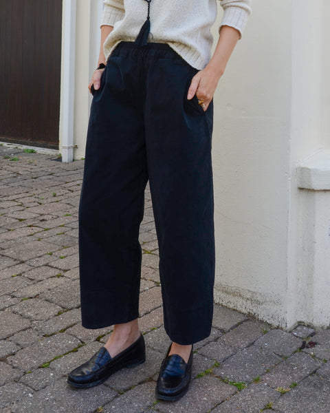 Aquamente Black Heavy Cotton Shaped Pants
