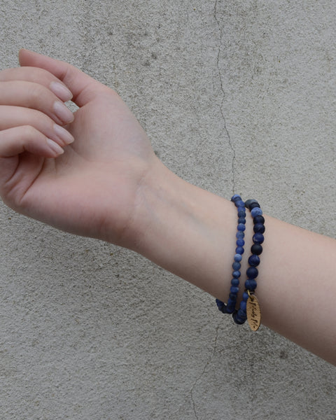 Blue Sodalite Bracelet Set