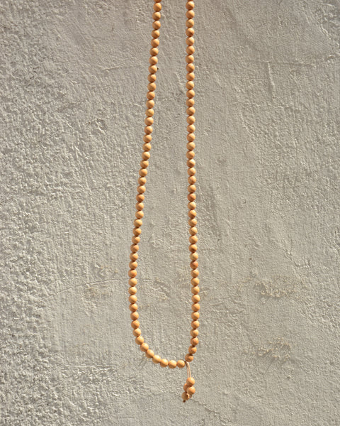Cedar wood loop with Bead Dangle