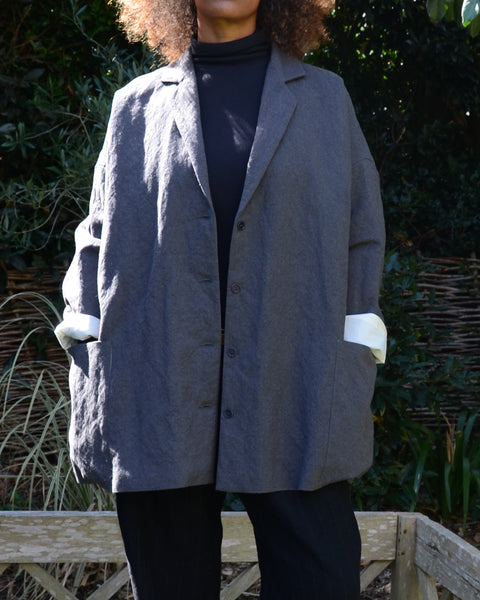 Apuntob Wool / Cotton Boyfriend Jacket