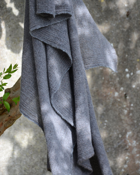 Apuntob Big Cashmere Grey Brown Scarf