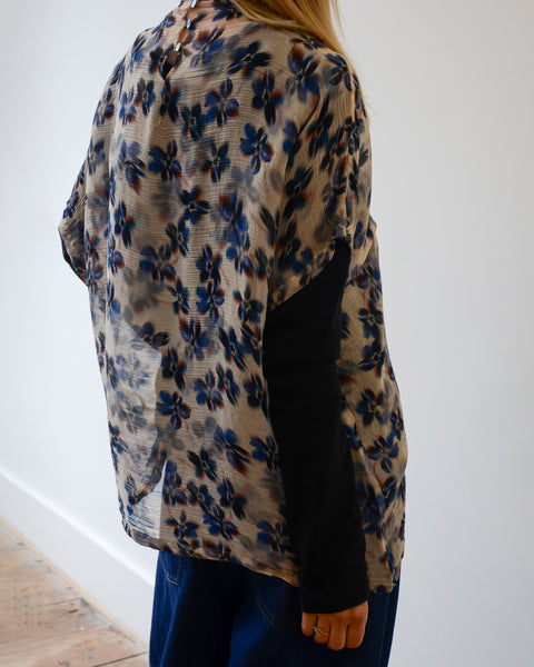 Nygardsanna Blue Print Top