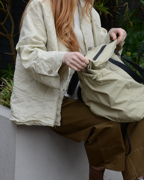 Aequamente Crinkle Cotton Wide Jacket