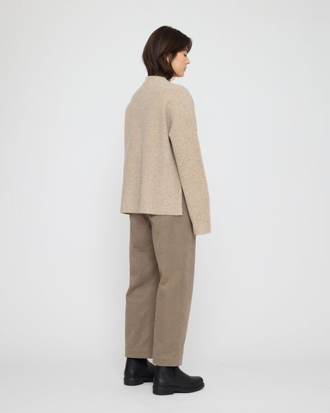 7115 Merino Tweed Jumper | Beige