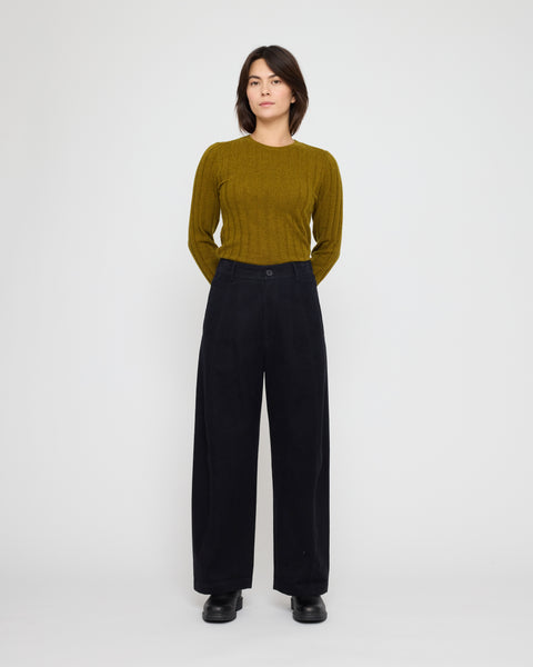 7115 Ribbed Long Sleeve Jumper