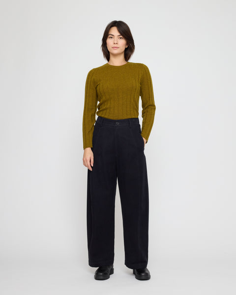 7115 Ribbed Long Sleeve Jumper