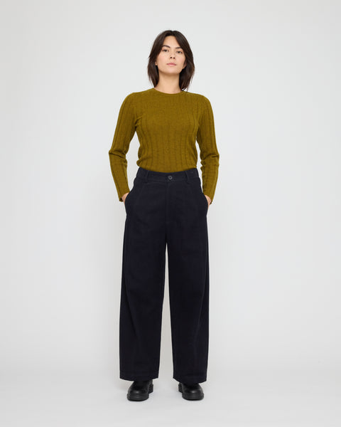 7115 Ribbed Long Sleeve Jumper
