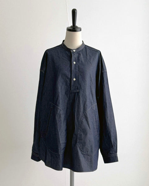 Kagure Denim Half-Placket Shirt