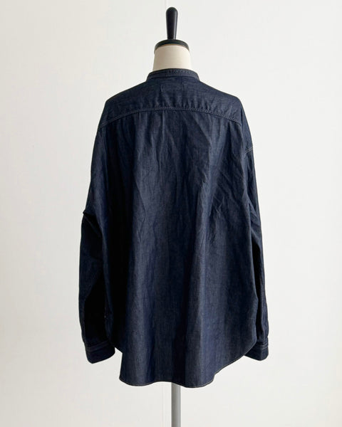 Kagure Denim Half-Placket Shirt
