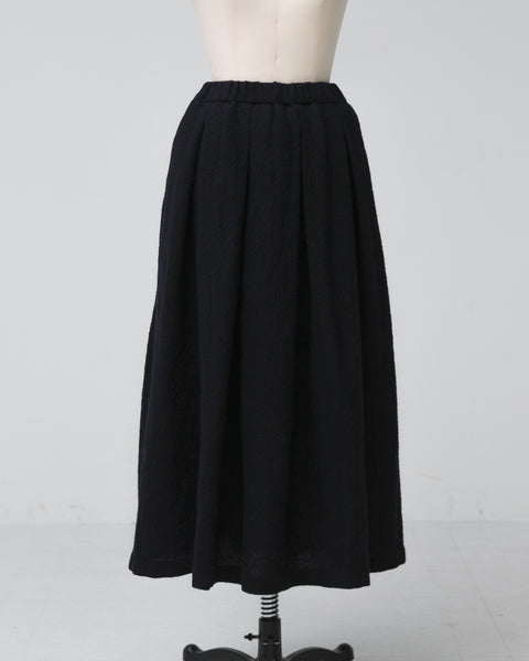 Kagure Textured Wool/Linen Skirt