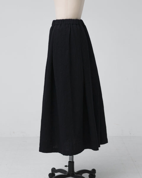 Kagure Textured Wool/Linen Skirt