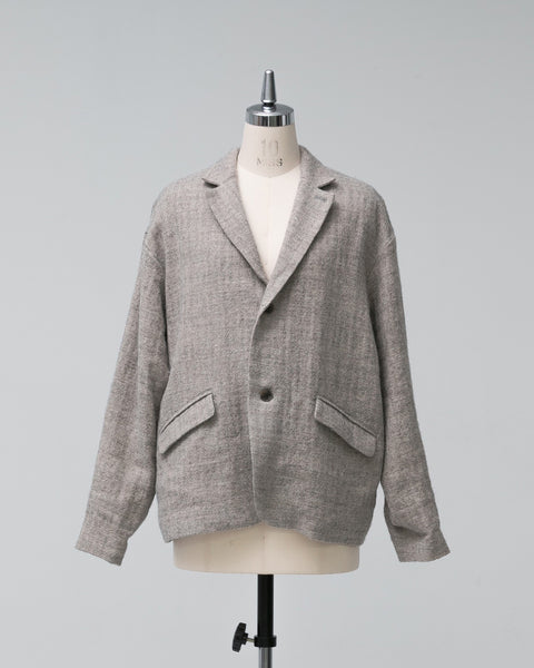 Kagure Linen Blend Tailored Jacket