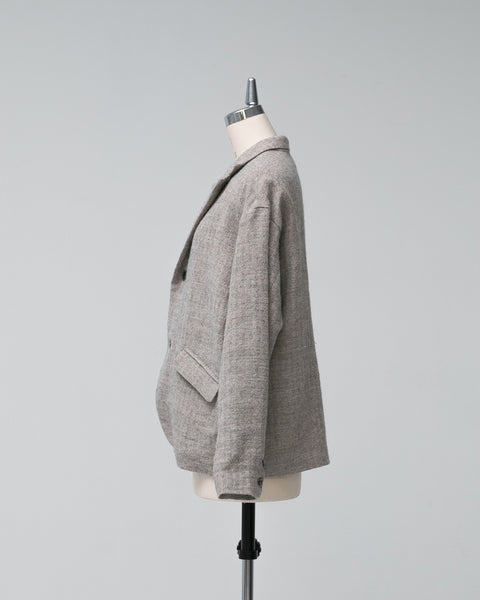 Kagure Linen Blend Tailored Jacket