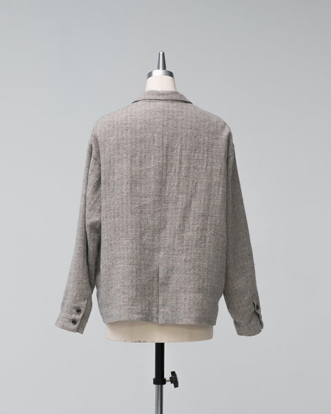 Kagure Linen Blend Tailored Jacket
