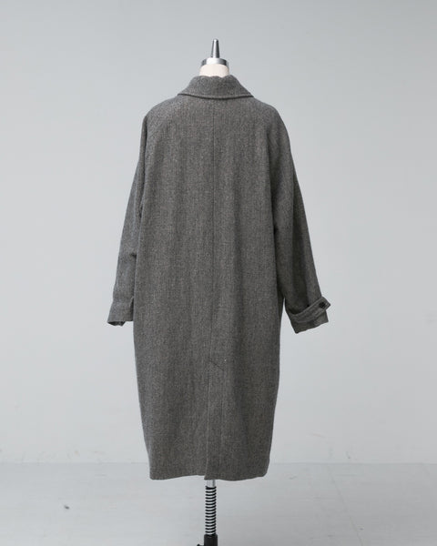 Kagure Wool Balmacaan Coat