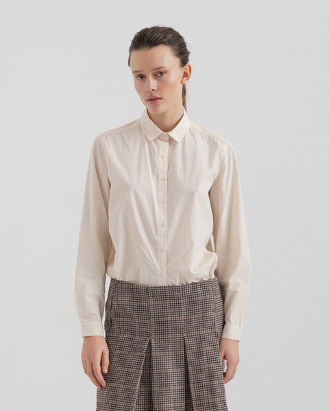 Project AJ117 Oversized Organic Cotton Shirt | Milk
