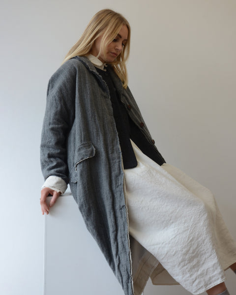 Hannoh Pinstripe Mary Coat