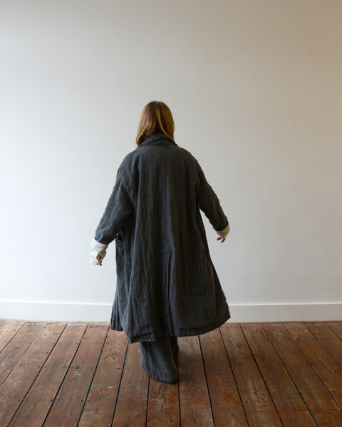 Hannoh Pinstripe Mary Coat
