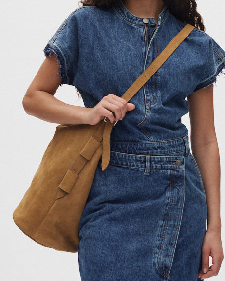 Rabens Saloner Heavy Suede Shoulder Bag