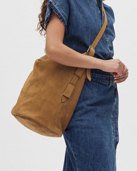 Rabens Saloner Heavy Suede Shoulder Bag