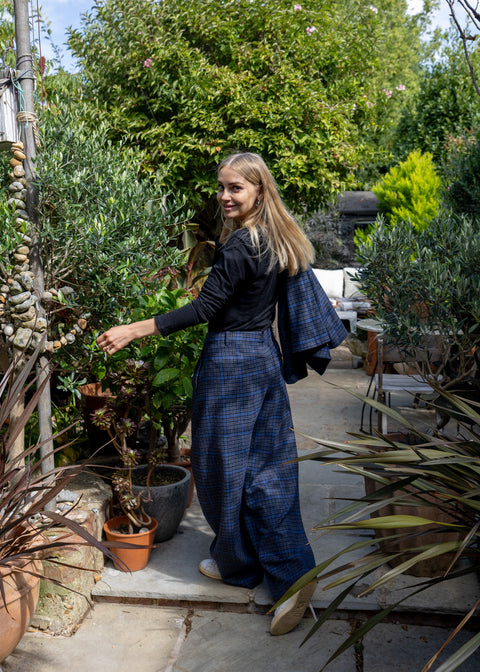 Henrik Vibskov Wool Check Trousers