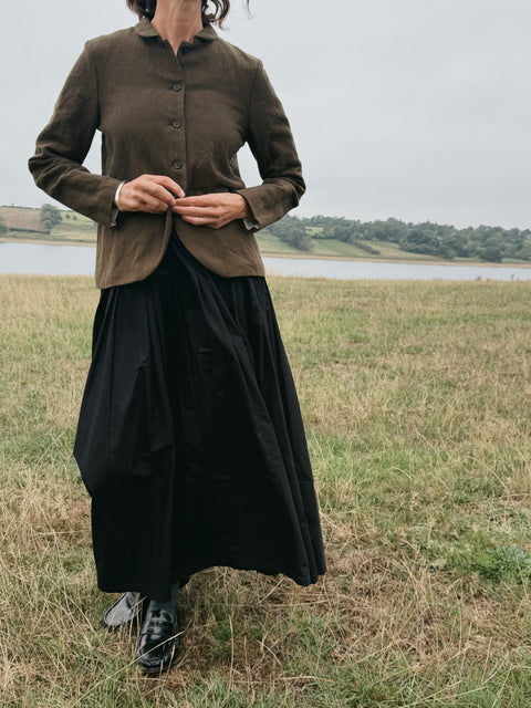 Apuntob Pleated Full Skirt