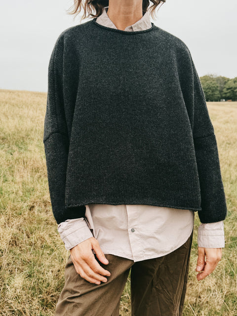 Frida Zazou Wide Sweater | Charcoal