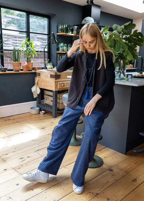 Henrik Vibskov Wool Check Trousers