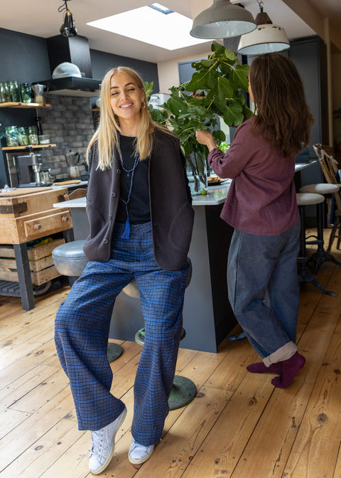 Henrik Vibskov Wool Check Trousers