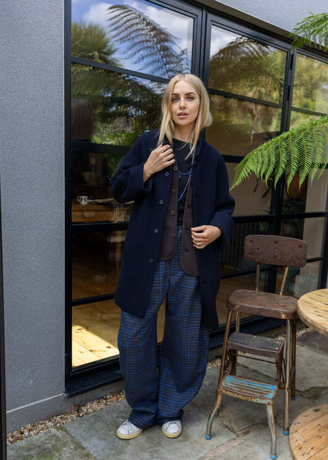 Henrik Vibskov Wool Check Trousers