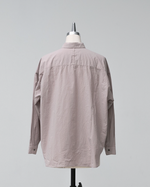 Kagure Garment-Dyed Regular Collar Shirt