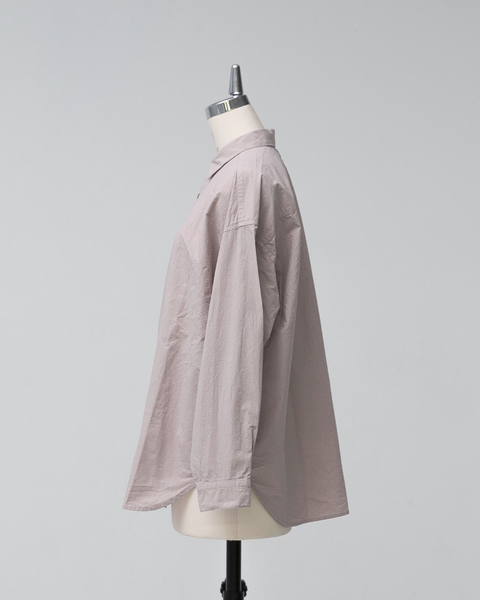 Kagure Garment-Dyed Regular Collar Shirt