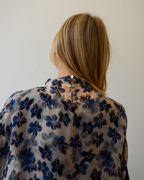 Nygardsanna Blue Print Top