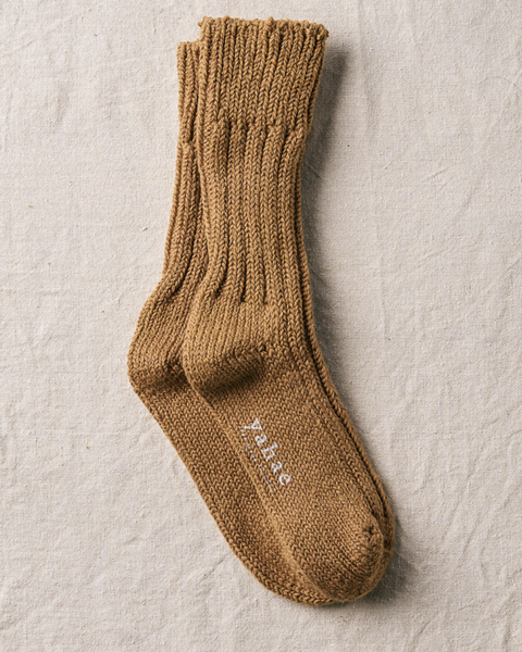 Organic Cotton Low Gauge Socks | Brown