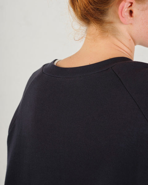 Elliot Organics Joanie Organic Navy Oversized Sweatshirt