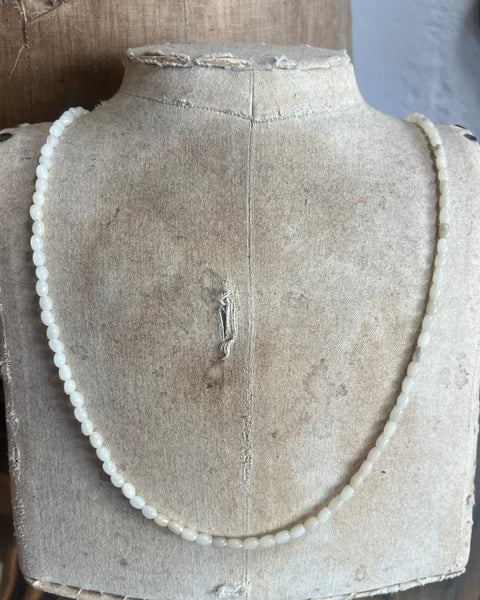Oval African Opal Loop Necklace